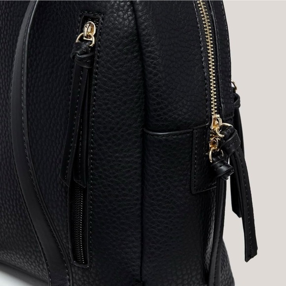 Mini Faux Leather Backpack - Picture 3 of 5